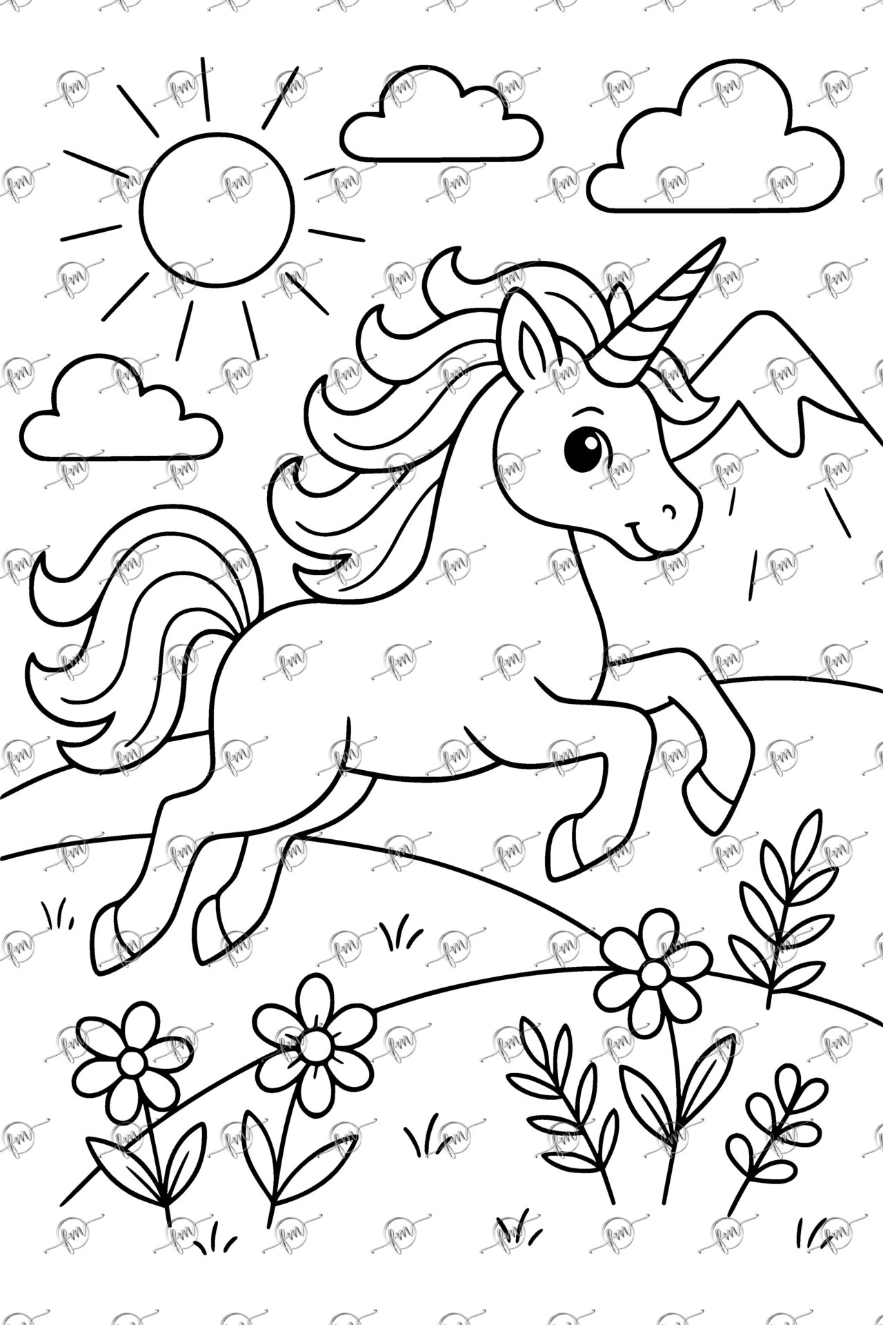 Unicorn in the Meadow